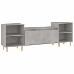 vidaXL Mobile per TV Grigio Cemento 160x35x55 cm Legno Multistrato - Vista aggiuntiva 2