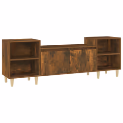 vidaXL Mobile TV Rovere Fumo 160x35x55 cm in Legno Multistrato - Vista aggiuntiva 2