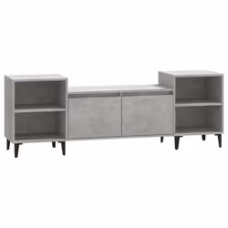 vidaXL Mobile per TV Grigio Cemento 160x35x55 cm Legno Multistrato - Vista aggiuntiva 2