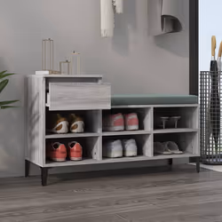 vidaXL Scarpiera Grigio Sonoma 102x36x60 cm in Legno Multistrato - Vista aggiuntiva 3