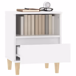 VidaXL 821795 comodino Bianco - Vista aggiuntiva 5