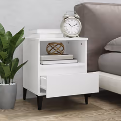 Comodini 2 pz in Bianco 40x35x50 cmcod mxl 121335 - Vista aggiuntiva 3