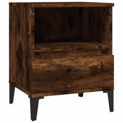 vidaXL Comodino Rovere Fumo 40x35x50 cm - Vista aggiuntiva 2