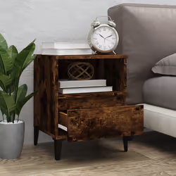vidaXL Comodini 2pz Rovere Fumo 40x35x50 cm - Vista aggiuntiva 3