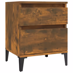 vidaXL Comodino Rovere Fumo 40x35x50 cm - Vista aggiuntiva 2