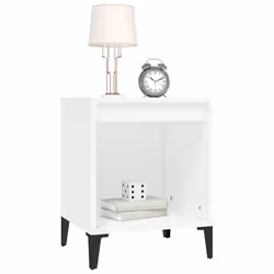 VidaXL 821874 comodino Bianco - Vista aggiuntiva 4