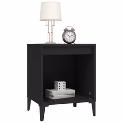VidaXL 821877 comodino Nero - Vista aggiuntiva 4