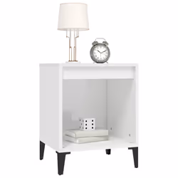 VidaXL 821878 comodino Bianco - Vista aggiuntiva 4