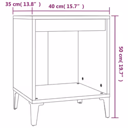 VidaXL 821883 comodino Colore cemento - Vista aggiuntiva 8