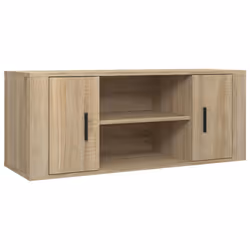 vidaXL Mobile per TV Rovere Sonoma 100x35x40 cm Legno Multistrato - Vista aggiuntiva 2