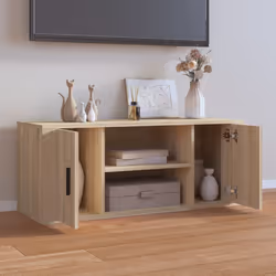 vidaXL Mobile per TV Rovere Sonoma 100x35x40 cm Legno Multistrato - Vista aggiuntiva 3