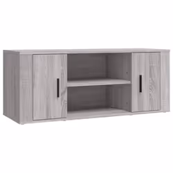 vidaXL Mobile TV Grigio Sonoma 100x35x40 cm in Legno Multistrato - Vista aggiuntiva 2
