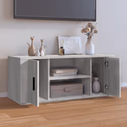 vidaXL Mobile TV Grigio Sonoma 100x35x40 cm in Legno Multistrato - Vista aggiuntiva 3
