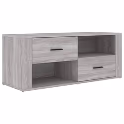 vidaXL Mobile TV Grigio Sonoma 100x35x40 cm in Legno Multistrato - Vista aggiuntiva 2