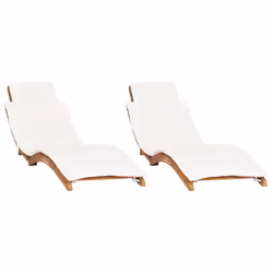 VidaXL 3143633, Salone, Seduta imbottita, Teak, Crema, Bianco