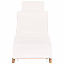 VidaXL 3143633 sedia da esterno Salone Seduta imbottita Teak Crema, Bianco - Vista aggiuntiva 4