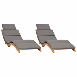 VidaXL 3143634, Salone, Seduta imbottita, Teak, Grigio
