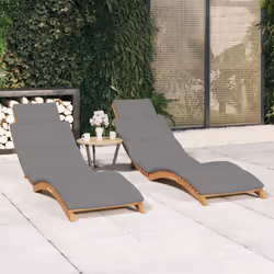 VidaXL 3143634 sedia da esterno Salone Seduta imbottita Teak Grigio
