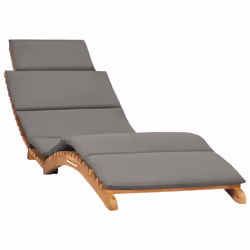 VidaXL 3143634 sedia da esterno Salone Seduta imbottita Teak Grigio