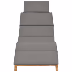 VidaXL 3143634 sedia da esterno Salone Seduta imbottita Teak Grigio - Vista aggiuntiva 4