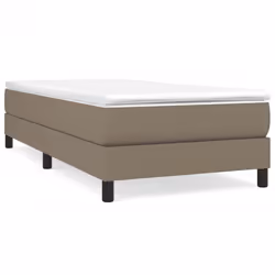 vidaXL Giroletto senza Materasso Tortora 80x200 cm Tessuto - Vista aggiuntiva 2