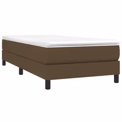 vidaXL Giroletto senza Materasso Marrone Scuro 90x190 cm Tessuto - Vista aggiuntiva 3