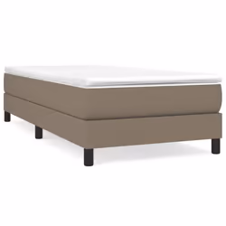 vidaXL Giroletto senza Materasso Tortora 90x190 cm Tessuto - Vista aggiuntiva 2