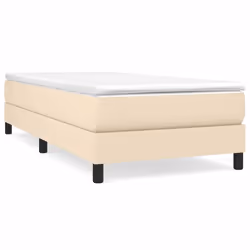 vidaXL Giroletto senza Materasso Crema 90x190 cm in Tessuto - Vista aggiuntiva 2