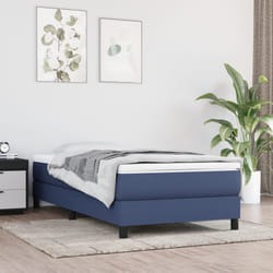 vidaXL Giroletto senza Materasso Blu 90x190 cm in Tessuto