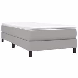 vidaXL Giroletto senza Materasso Grigio Chiaro 90x200 cm Tessuto - Vista aggiuntiva 3