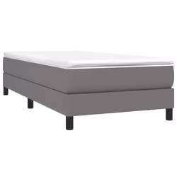 vidaXL Giroletto senza Materasso Grigio Scuro 90x200 cm Tessuto - Vista aggiuntiva 3