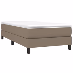 vidaXL Giroletto senza Materasso Tortora 90x200 cm Tessuto - Vista aggiuntiva 3