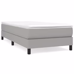 vidaXL Giroletto senza Materasso Grigio Chiaro 100x200 cm Tessuto - Vista aggiuntiva 2