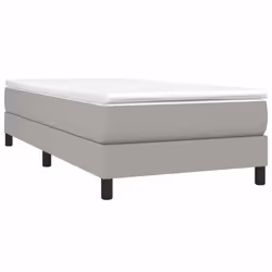 vidaXL Giroletto senza Materasso Grigio Chiaro 100x200 cm Tessuto - Vista aggiuntiva 3
