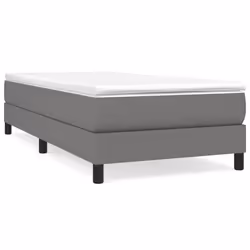 vidaXL Giroletto senza Materasso Grigio Scuro 100x200 cm Tessuto - Vista aggiuntiva 2