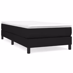 vidaXL Giroletto senza Materasso Nero 100x200 cm in Tessuto - Vista aggiuntiva 2