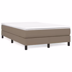 vidaXL Giroletto senza Materasso Tortora 120x200 cm Tessuto - Vista aggiuntiva 2