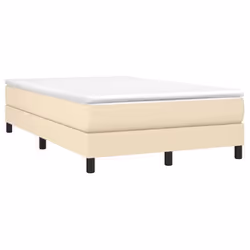 vidaXL Giroletto senza Materasso Crema 120x200 cm Tessuto - Vista aggiuntiva 3