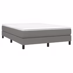 vidaXL Giroletto senza Materasso Grigio Scuro 140x190 cm Tessuto - Vista aggiuntiva 3