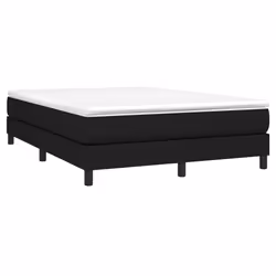 vidaXL Giroletto senza Materasso Nero 140x190 cm in Tessuto - Vista aggiuntiva 3