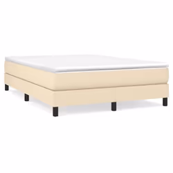 vidaXL Giroletto senza Materasso Crema 140x190 cm in Tessuto - Vista aggiuntiva 2