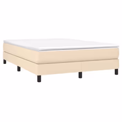 vidaXL Giroletto senza Materasso Crema 140x190 cm in Tessuto - Vista aggiuntiva 3