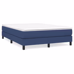 vidaXL Giroletto senza Materasso Blu 140x190 cm in Tessuto - Vista aggiuntiva 2