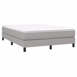 vidaXL Giroletto senza Materasso Grigio Chiaro 140x200 cm Tessuto - Vista aggiuntiva 3