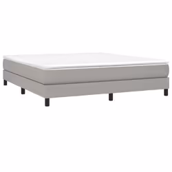 vidaXL Giroletto senza Materasso Grigio Chiaro 160x200 cm Tessuto - Vista aggiuntiva 3