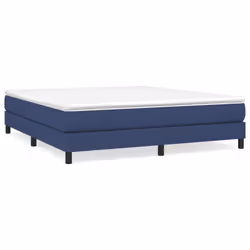 vidaXL Giroletto senza Materasso Blu 160x200 cm in Tessuto - Vista aggiuntiva 2