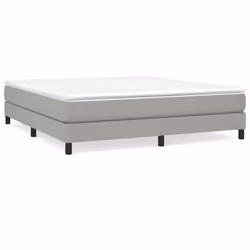 vidaXL Giroletto senza Materasso Grigio Chiaro 180x200 cm Tessuto - Vista aggiuntiva 2