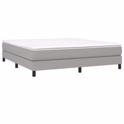 vidaXL Giroletto senza Materasso Grigio Chiaro 180x200 cm Tessuto - Vista aggiuntiva 3