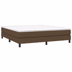 vidaXL Giroletto senza Materasso Marrone Scuro 180x200 cm Tessuto - Vista aggiuntiva 3