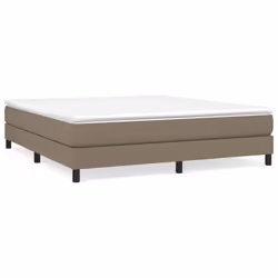 vidaXL Giroletto senza Materasso Tortora 180x200 cm in Tessuto - Vista aggiuntiva 2